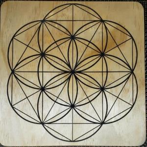 Crystal Grid Board - Seed of Life Large (10" - 12")